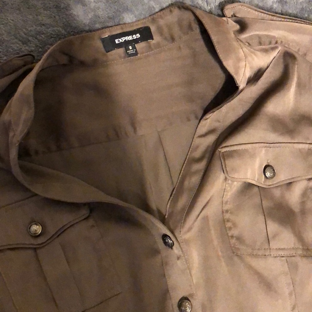 Dark green express blouse. Size Small.